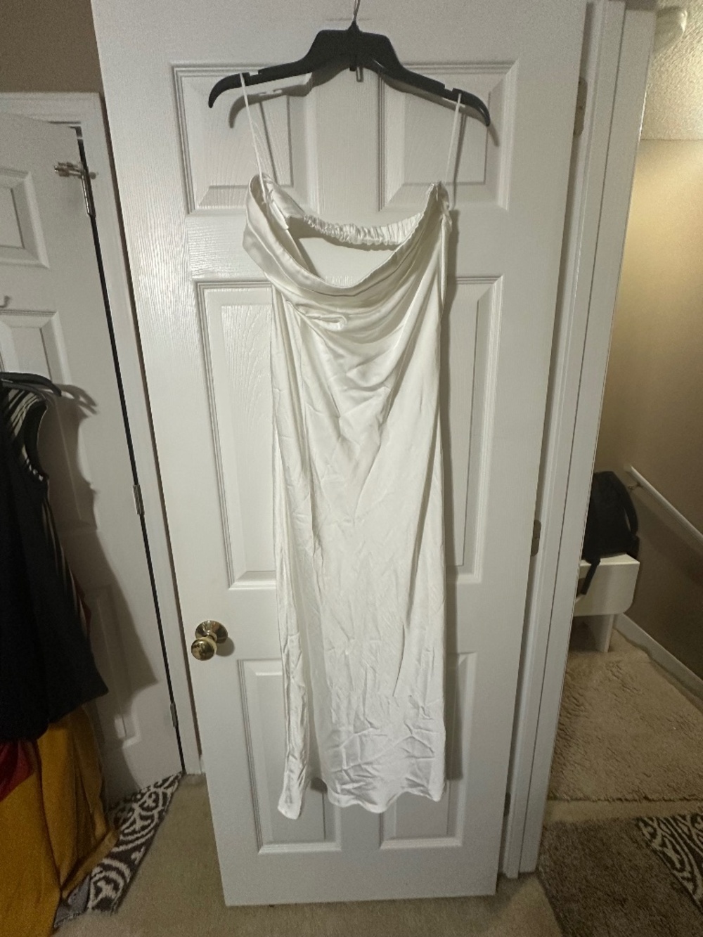 White Satin Midi